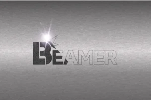 beamer logo laser etched into metal