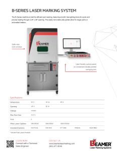 B-Series Laser Marking Machine