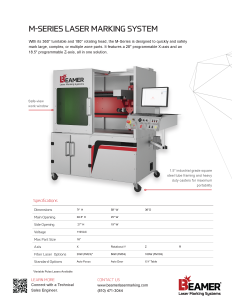 M-Series Laser Marking Machine