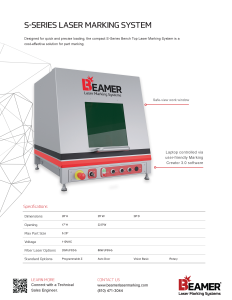 S-Series Laser Marking Machine
