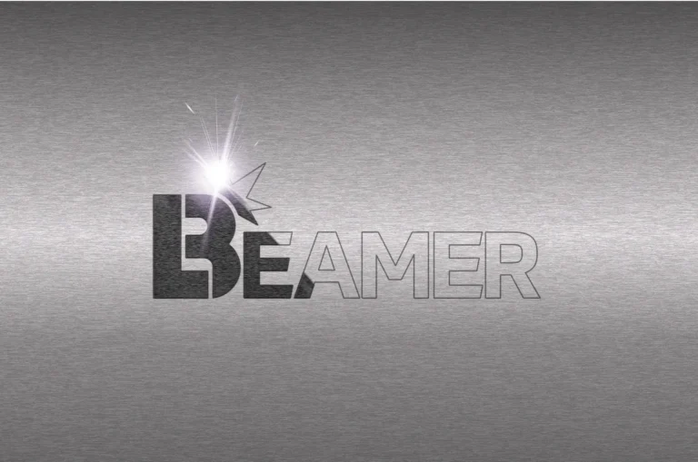 beamer logo laser etched into metal